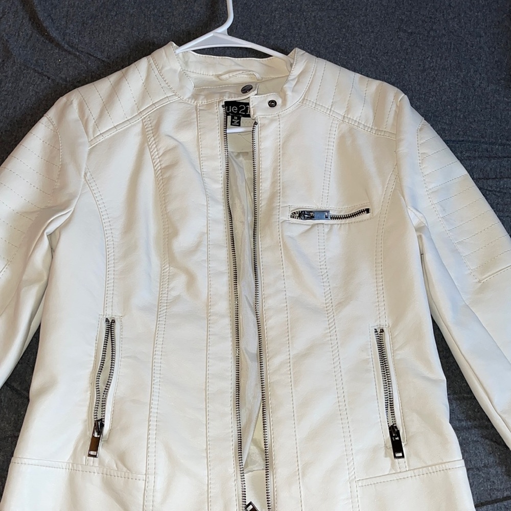 White leather jacket from rue 21